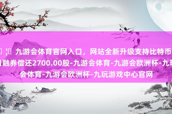 🦄九游会体育官网入口，网站全新升级支持比特币普元信息7月31日融券偿还2700.00股-九游会体育-九游会欧洲杯-九玩游戏中心官网