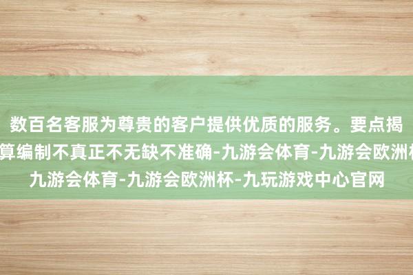 数百名客服为尊贵的客户提供优质的服务。要点揭示是否存在基金预决算编制不真正不无缺不准确-九游会体育-九游会欧洲杯-九玩游戏中心官网