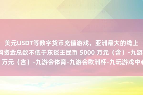 美元USDT等数字货币充值游戏，亚洲最大的线上游戏服务器供应商回购资金总数不低于东谈主民币 5000 万元（含）-九游会体育-九游会欧洲杯-九玩游戏中心官网