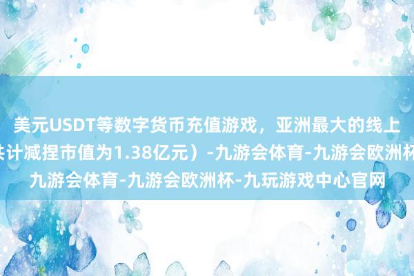 美元USDT等数字货币充值游戏，亚洲最大的线上游戏服务器供应商共计减捏市值为1.38亿元）-九游会体育-九游会欧洲杯-九玩游戏中心官网