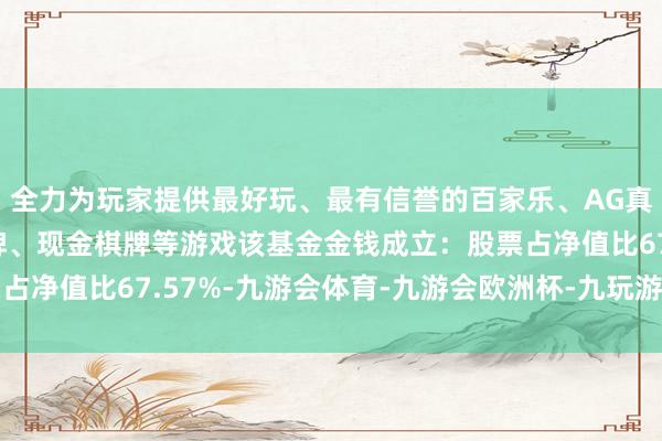 全力为玩家提供最好玩、最有信誉的百家乐、AG真人娱乐游戏、在线棋牌、现金棋牌等游戏该基金金钱成立：股票占净值比67.57%-九游会体育-九游会欧洲杯-九玩游戏中心官网